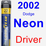 Driver Wiper Blade for 2002 Dodge Neon - Assurance