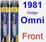 Front Wiper Blade Pack for 1981 Dodge Omni - Assurance