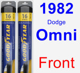 Front Wiper Blade Pack for 1982 Dodge Omni - Assurance