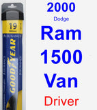 Driver Wiper Blade for 2000 Dodge Ram 1500 Van - Assurance