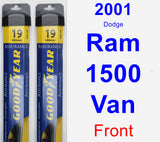 Front Wiper Blade Pack for 2001 Dodge Ram 1500 Van - Assurance