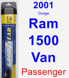 Passenger Wiper Blade for 2001 Dodge Ram 1500 Van - Assurance