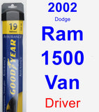 Driver Wiper Blade for 2002 Dodge Ram 1500 Van - Assurance