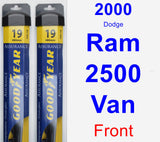 Front Wiper Blade Pack for 2000 Dodge Ram 2500 Van - Assurance