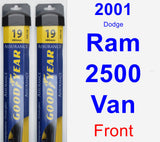 Front Wiper Blade Pack for 2001 Dodge Ram 2500 Van - Assurance