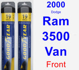 Front Wiper Blade Pack for 2000 Dodge Ram 3500 Van - Assurance