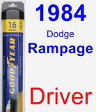 Driver Wiper Blade for 1984 Dodge Rampage - Assurance