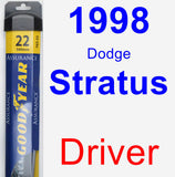 Driver Wiper Blade for 1998 Dodge Stratus - Assurance