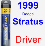 Driver Wiper Blade for 1999 Dodge Stratus - Assurance