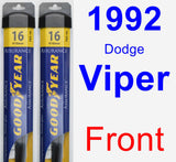 Front Wiper Blade Pack for 1992 Dodge Viper - Assurance