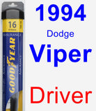 Driver Wiper Blade for 1994 Dodge Viper - Assurance