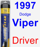 Driver Wiper Blade for 1997 Dodge Viper - Assurance