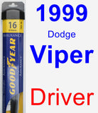 Driver Wiper Blade for 1999 Dodge Viper - Assurance