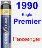 Passenger Wiper Blade for 1990 Eagle Premier - Assurance