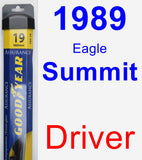 Driver Wiper Blade for 1989 Eagle Summit - Assurance