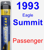 Passenger Wiper Blade for 1993 Eagle Summit - Assurance