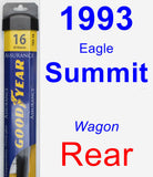 Rear Wiper Blade for 1993 Eagle Summit - Assurance