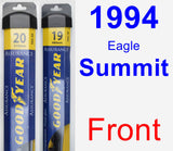 Front Wiper Blade Pack for 1994 Eagle Summit - Assurance