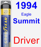 Driver Wiper Blade for 1994 Eagle Summit - Assurance