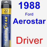 Driver Wiper Blade for 1988 Ford Aerostar - Assurance