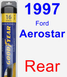 Rear Wiper Blade for 1997 Ford Aerostar - Assurance