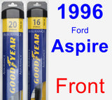 Front Wiper Blade Pack for 1996 Ford Aspire - Assurance