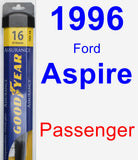 Passenger Wiper Blade for 1996 Ford Aspire - Assurance