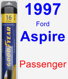 Passenger Wiper Blade for 1997 Ford Aspire - Assurance