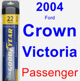 Passenger Wiper Blade for 2004 Ford Crown Victoria - Assurance