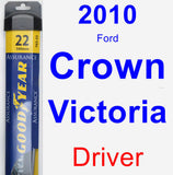 Driver Wiper Blade for 2010 Ford Crown Victoria - Assurance