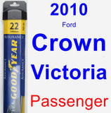 Passenger Wiper Blade for 2010 Ford Crown Victoria - Assurance