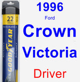 Driver Wiper Blade for 1996 Ford Crown Victoria - Assurance