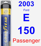 Passenger Wiper Blade for 2003 Ford E-150 - Assurance