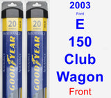 Front Wiper Blade Pack for 2003 Ford E-150 Club Wagon - Assurance