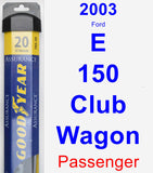 Passenger Wiper Blade for 2003 Ford E-150 Club Wagon - Assurance