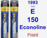 Front Wiper Blade Pack for 1993 Ford E-150 Econoline - Assurance