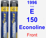 Front Wiper Blade Pack for 1996 Ford E-150 Econoline - Assurance