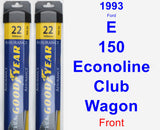 Front Wiper Blade Pack for 1993 Ford E-150 Econoline Club Wagon - Assurance