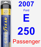 Passenger Wiper Blade for 2007 Ford E-250 - Assurance