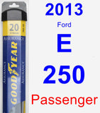 Passenger Wiper Blade for 2013 Ford E-250 - Assurance