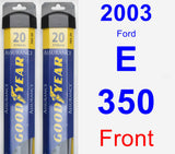 Front Wiper Blade Pack for 2003 Ford E-350 - Assurance