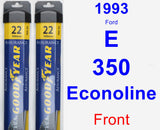 Front Wiper Blade Pack for 1993 Ford E-350 Econoline - Assurance