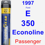 Passenger Wiper Blade for 1997 Ford E-350 Econoline - Assurance