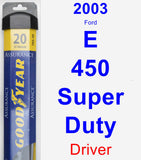 Driver Wiper Blade for 2003 Ford E-450 Super Duty - Assurance