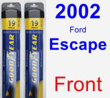 Front Wiper Blade Pack for 2002 Ford Escape - Assurance