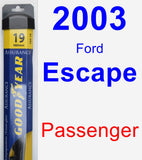 Passenger Wiper Blade for 2003 Ford Escape - Assurance