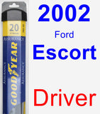 Driver Wiper Blade for 2002 Ford Escort - Assurance