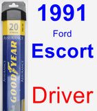 Driver Wiper Blade for 1991 Ford Escort - Assurance