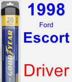 Driver Wiper Blade for 1998 Ford Escort - Assurance