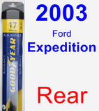 Rear Wiper Blade for 2003 Ford Expedition - Assurance